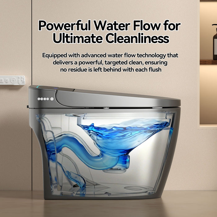 Smart Bidet Toilet With Auto Open / Close Seat