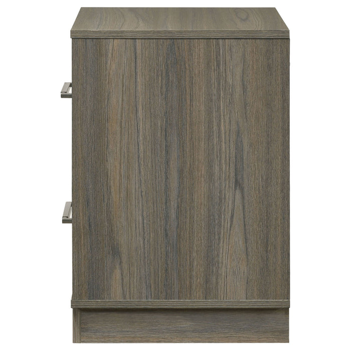 Edmondson - 2 Drawer Nightstand - Gray