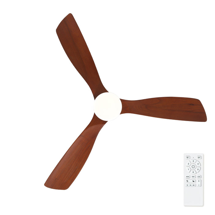 Low Profile Flush Mount Intergrated LED Ceiling Fan With Light And Silent Reversible Motor