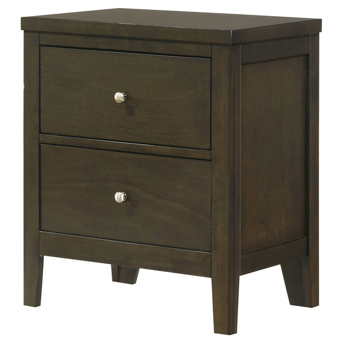 Clement - 2 Drawer Nightstand Bedside Table - Espresso