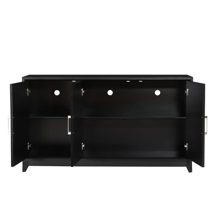 TV Stand, Media Console Cabinet With 2 Spacious Storage Space