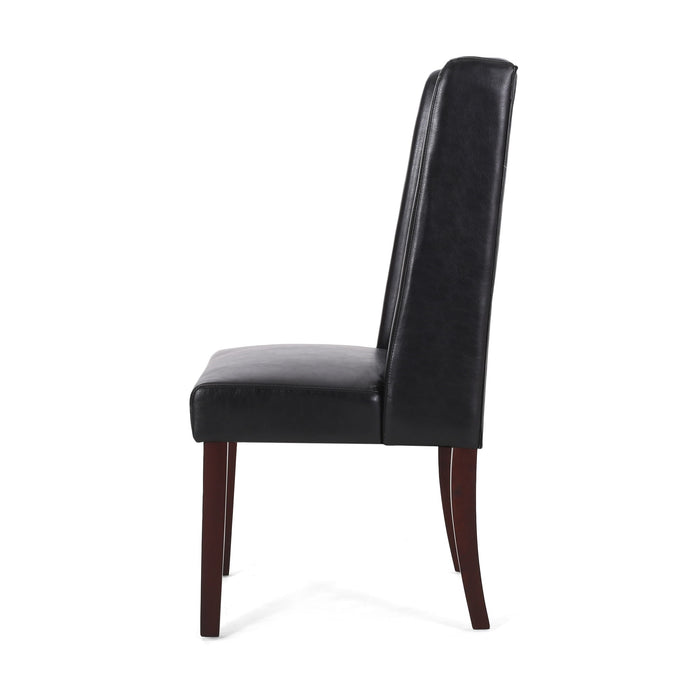 Sophisticated Tufted Dining Chair With High Back Design