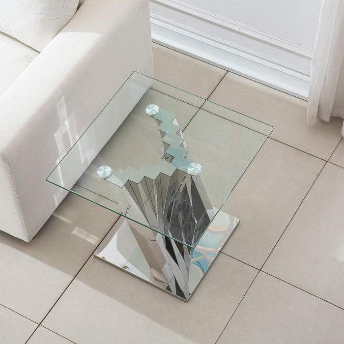 Table With Twisted Fan Shaped Legs