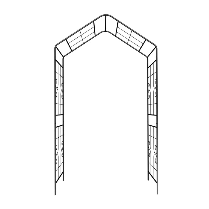 Garden Arch, Climbing Plants Support Outdoor - Black