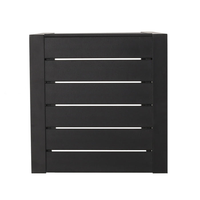 Aluminum Outdoor C - Shaped Side Table For Patio