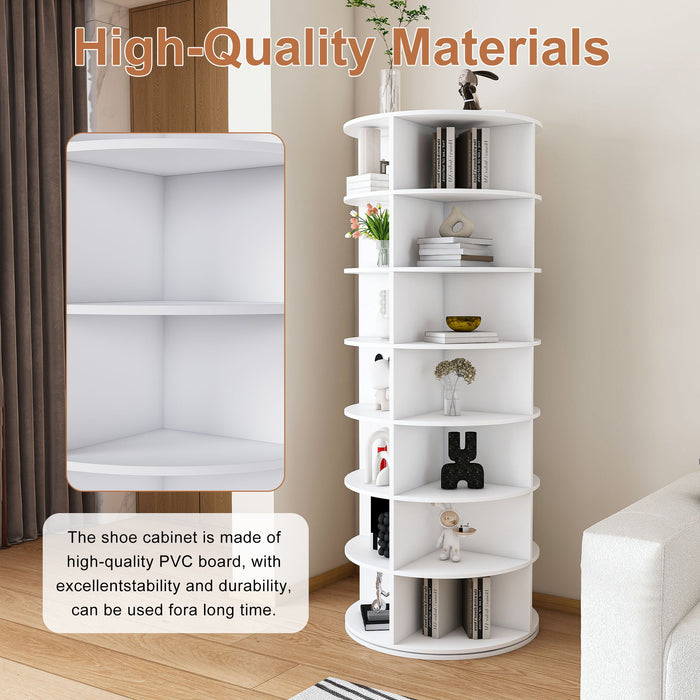 Rotating Shoe Rack Tower
