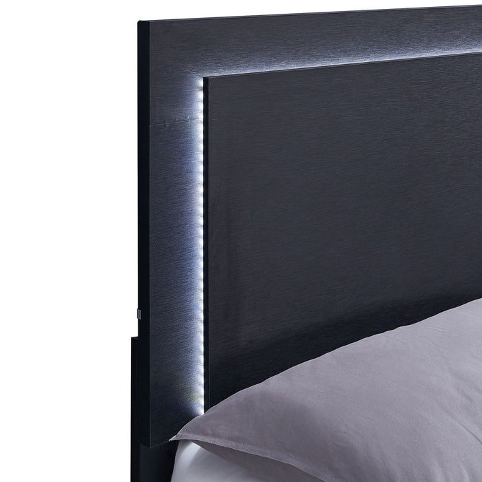 Jeremiah - LED Panel Bed With Touch Controlled Lighting