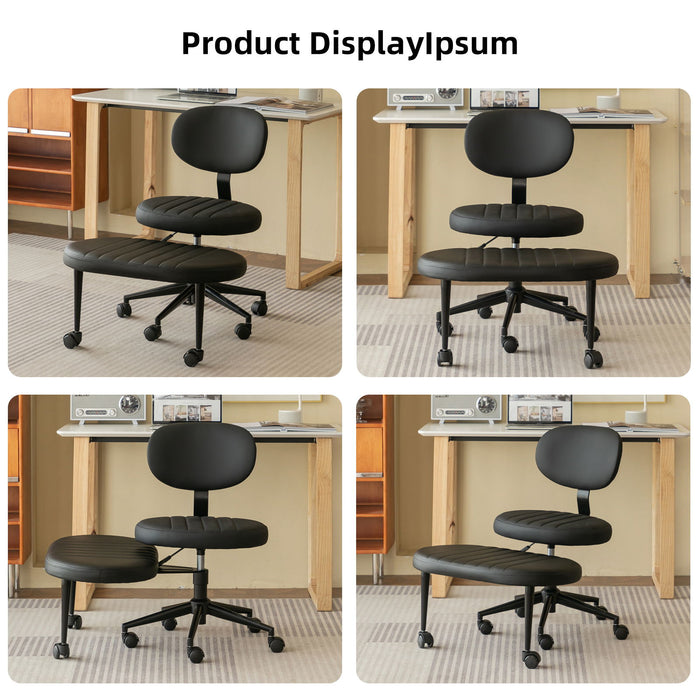 Ergonomic Cross Legged Office Chair With Back Support