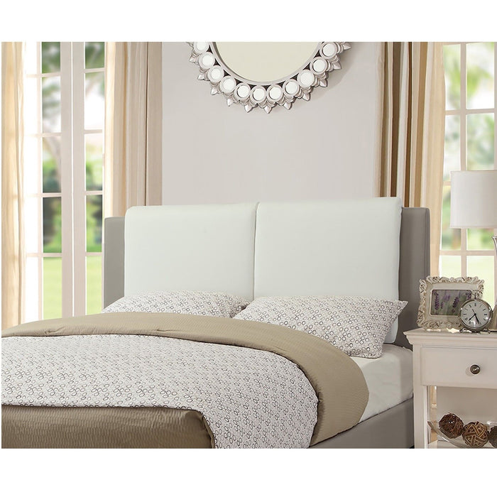 Bed Set With 2 Tone Upholstered Headboard