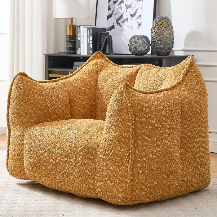 Comfortable Chenille Sofa Chairs With Highly Resilient Foam For Living Rooms And Bedrooms