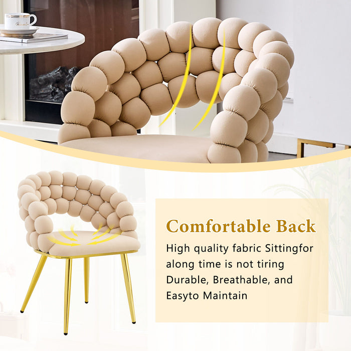 Puffy Bubble, Ball Chain Chairs For Dining Room (Set of 2)