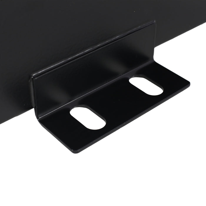 Heavy Duty 5 Gallon Steel Hydraulic Fluid Reservoir Tank With Mounting Foot, 14 Gauge - Black