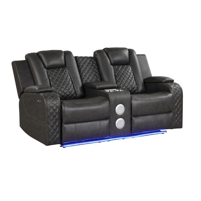 Benz - Power Recliner Set With LED Lighting And USB Charging