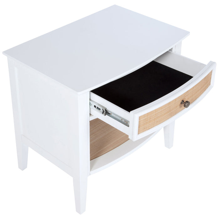 Talia - 1 Drawer Nightstand - White