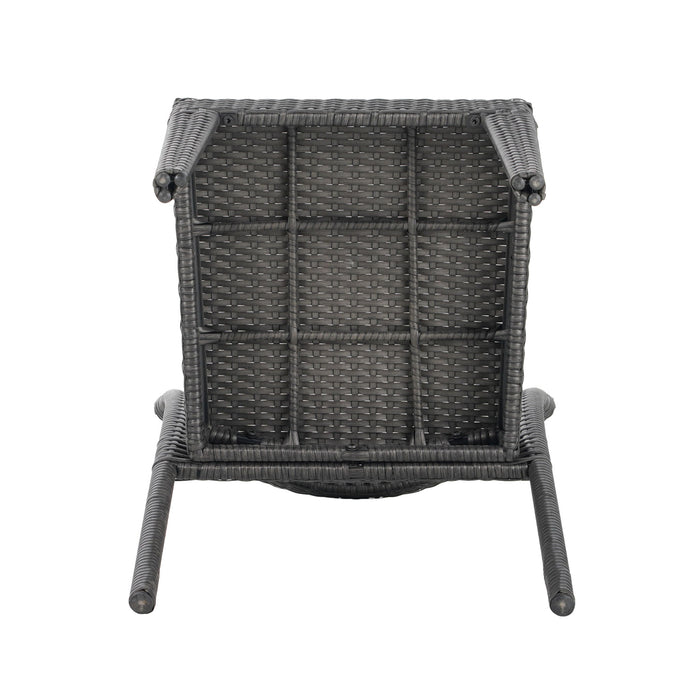 Farley - Stacking Sidechair (Set of 2) With Open Backrests - Gray