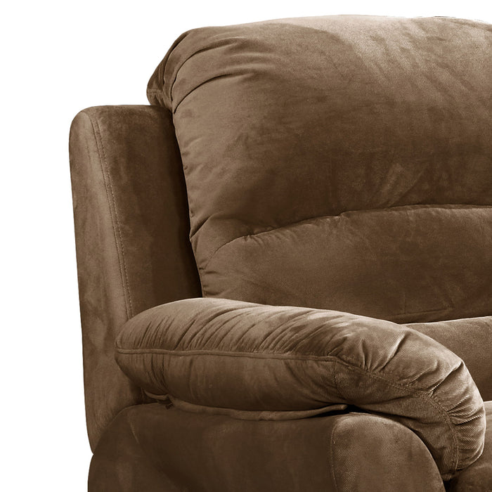 Electric Recliner Chair With USB Port And Gentle Lumbar Massage - Brown