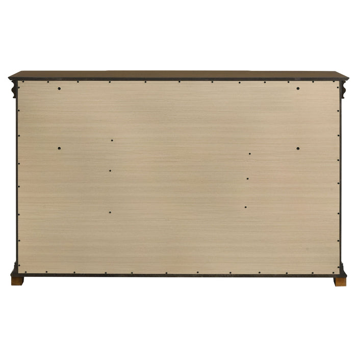 Leonide - 9 Drawer Dresser - Cherry