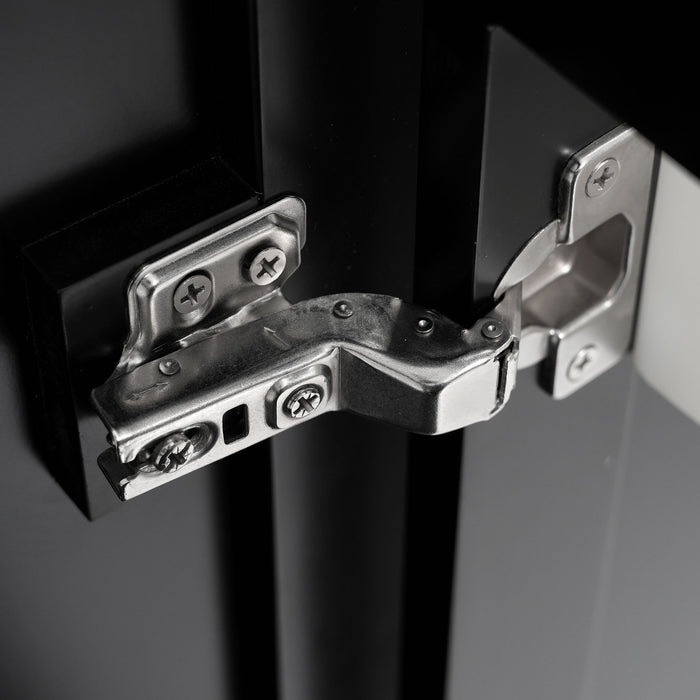 Bathroom Vanity With Sink And Ample Storage, Rectangular Undermount Sink - Black