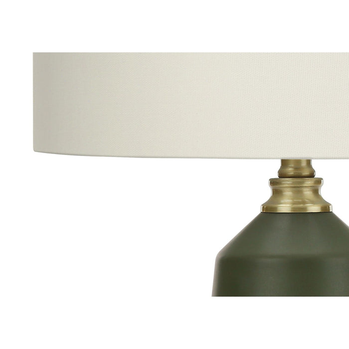 Lighting, Table Lamp, Green Ceramic, Contemporary - Green