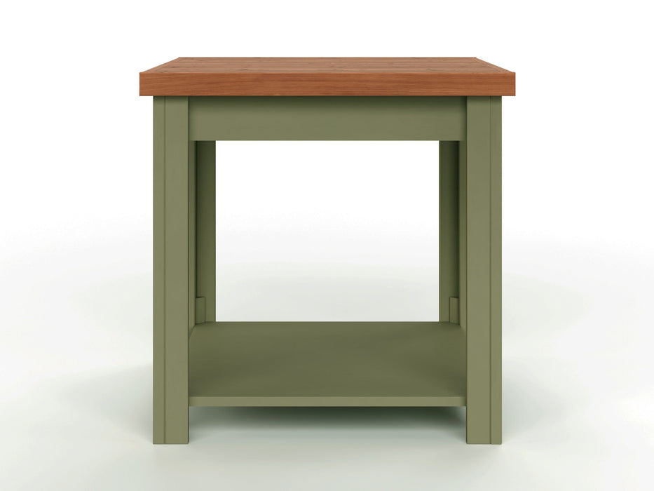 Side Table - Sage Green / Fruitwood