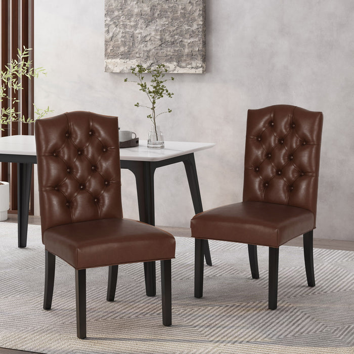 Harriet - Tufted Dining Chair With Button Tufting And Diamond Stitching