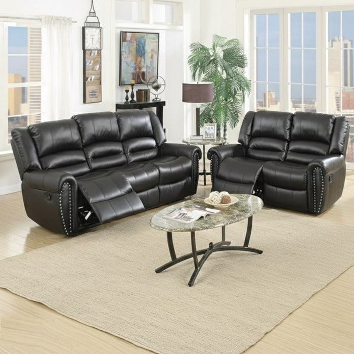 Modern Living Room Set With Nailhead Trim