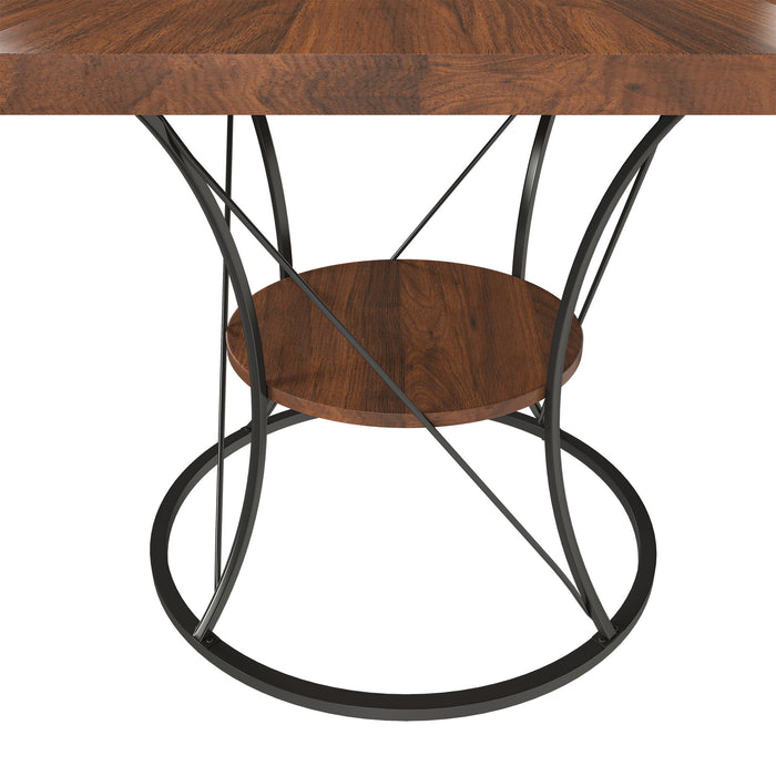 Round Extendable Dining Table Set With Chairs