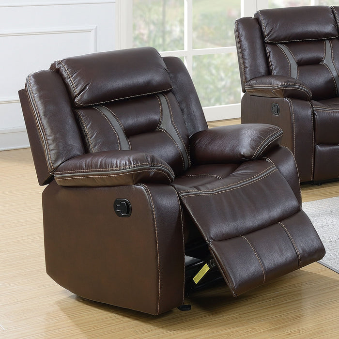 Modern Recliner With Pillow Arms And Headrest