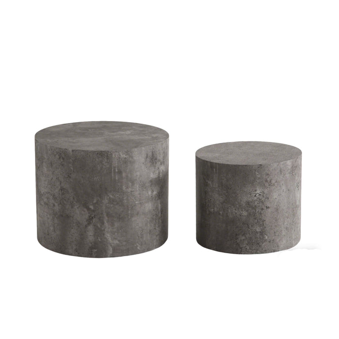 Modern Round Nesting Coffee Table (Set of 2)