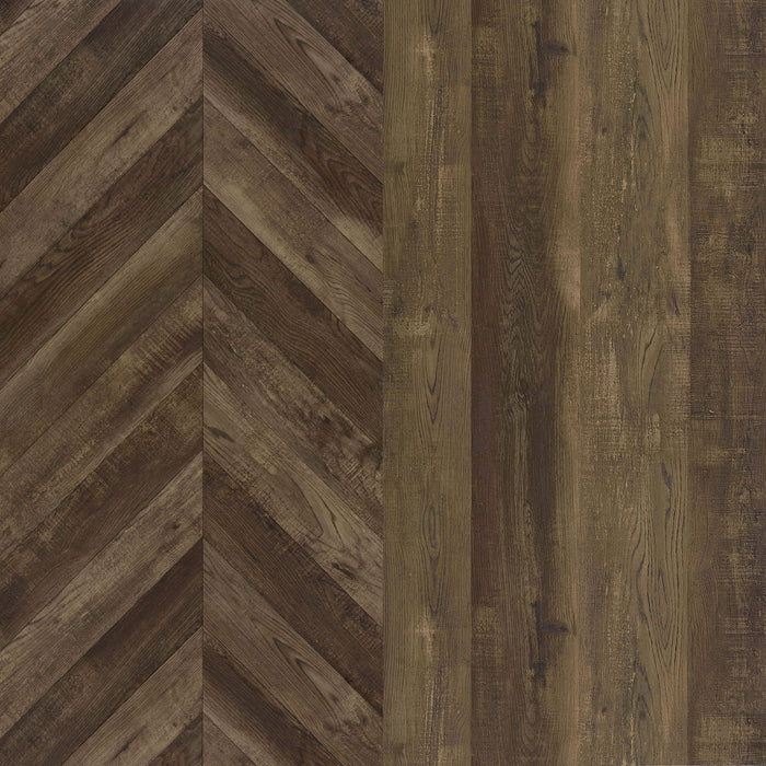 Chase - 2 Door Console With Herringbone Design - Oak