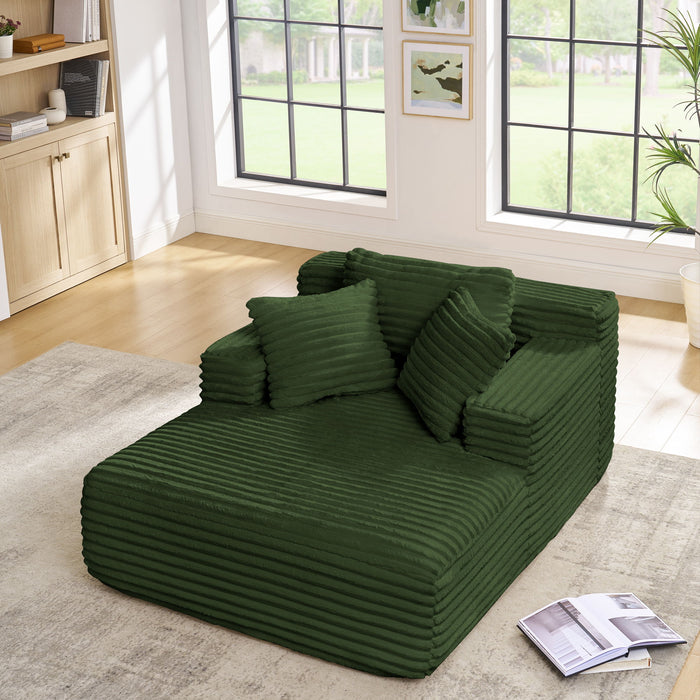 Chaise Lounge Sofa Bed With Deep Seat For Living Room