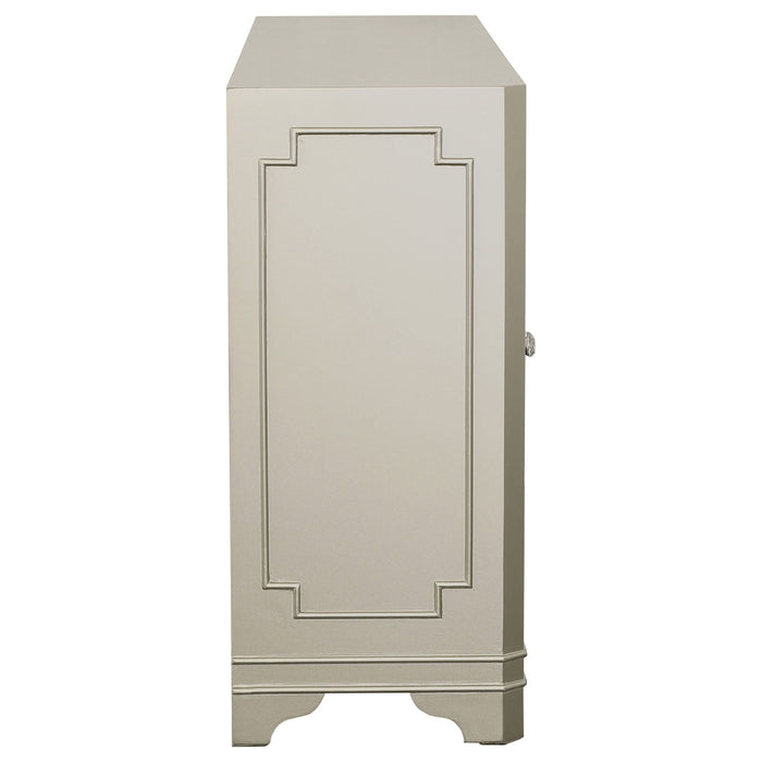 Adriane - 4 Door Accent Cabinet - Champagne