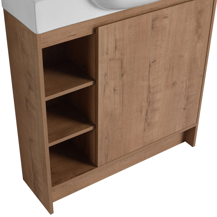 Sleek Design Freestanding Bathroom Vanity With Sink, Soft Close Door