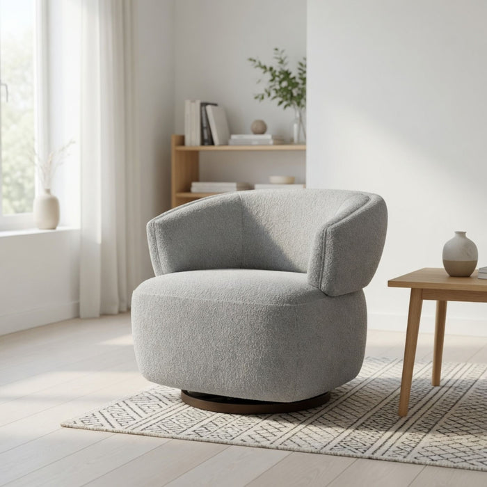 Swivel Barrel Accent Oversized Club Chair