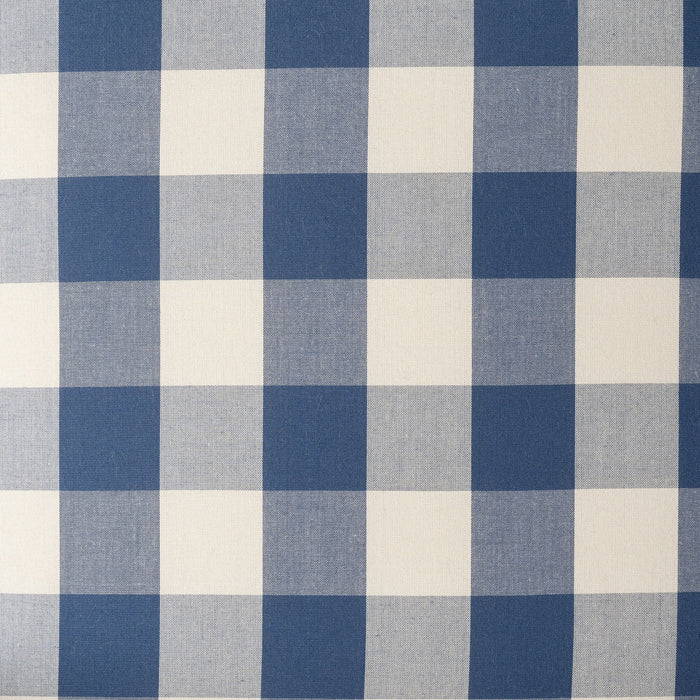Buffalo Plaid Push Back Recliner Chair For Living Room - Blue / White