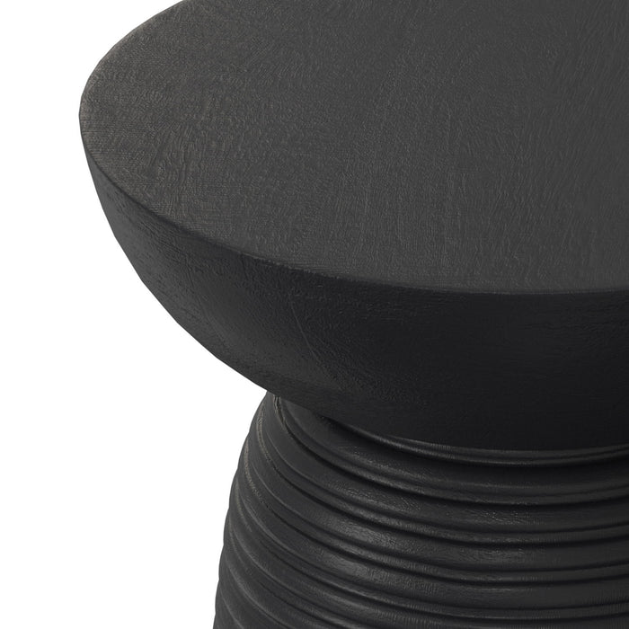 Boyd - Ribbed Accent Table - Black