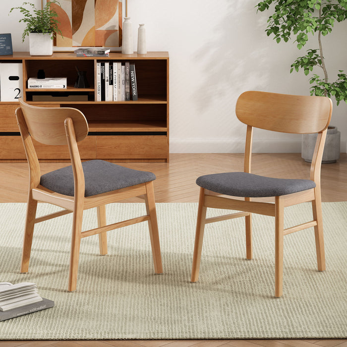 Dining Chairs With Cushioned Seat (Set of 2)
