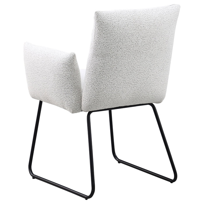 Donica - Upholstered Dining Arm Chair (Set of 2) - Light Gray