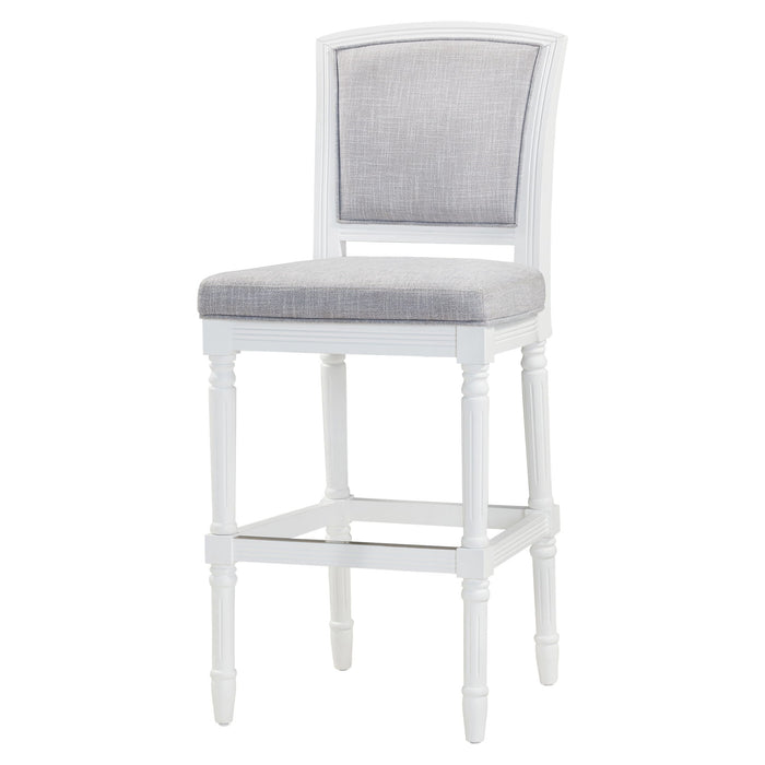 Stool With Upholstered Seat And Back