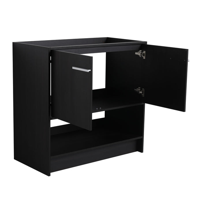Modern Freestanding Bathroom Vanity With 2 Doors