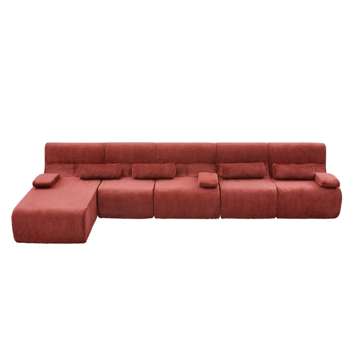 Oversized Sectional Sofa, Living Room Seating With Modular Design