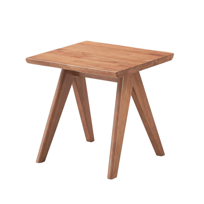 3 Piece Accent Chair Set And Matching End Table For Living Room - Natural