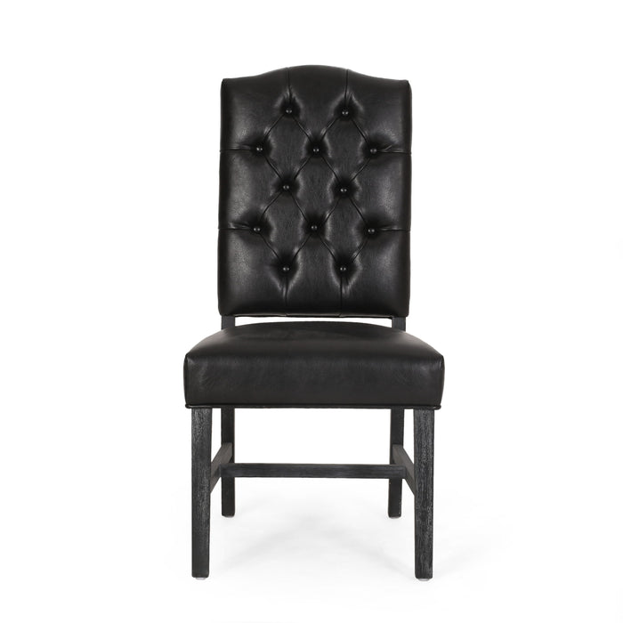 Elegant Dining Chair With Button Tufted Design