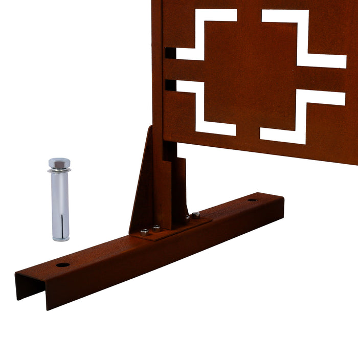 Outdoor & Indoor Metal Privacy Freestanding Decorative Screen