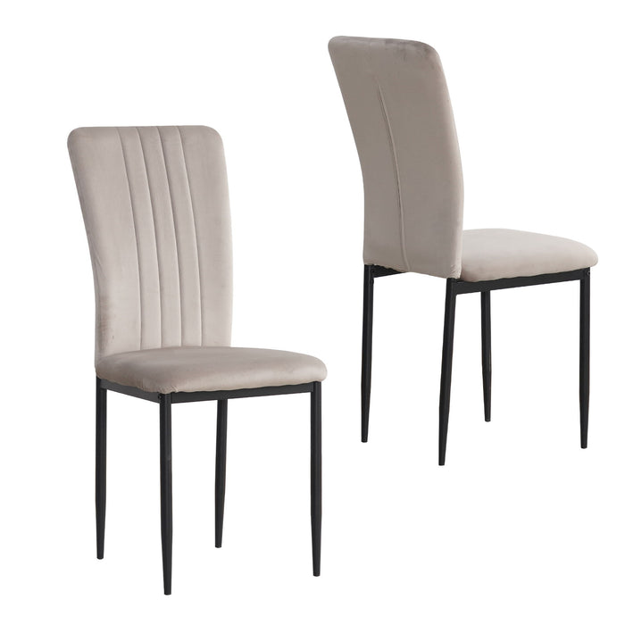 Velvet Dining Chairs For Dining Room (Set of 4)