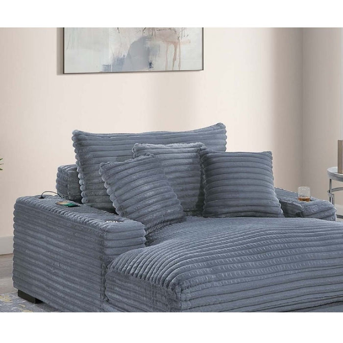 Chaise Lounge With 2 Cup Holders And USB Ports