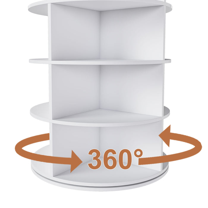 Rotating Shoe Rack Tower