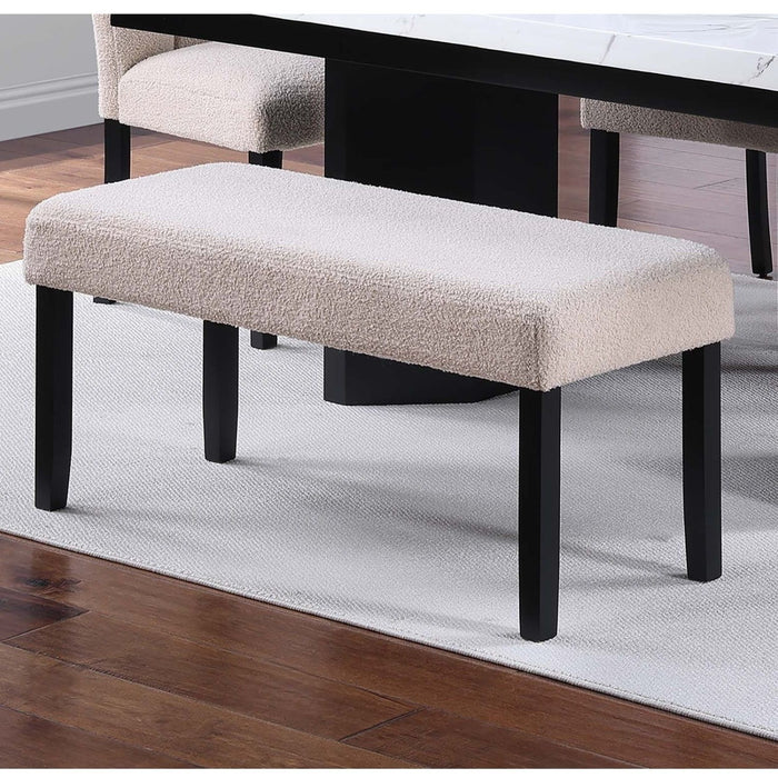 Contemporary Dining Bench Soft Upholstered