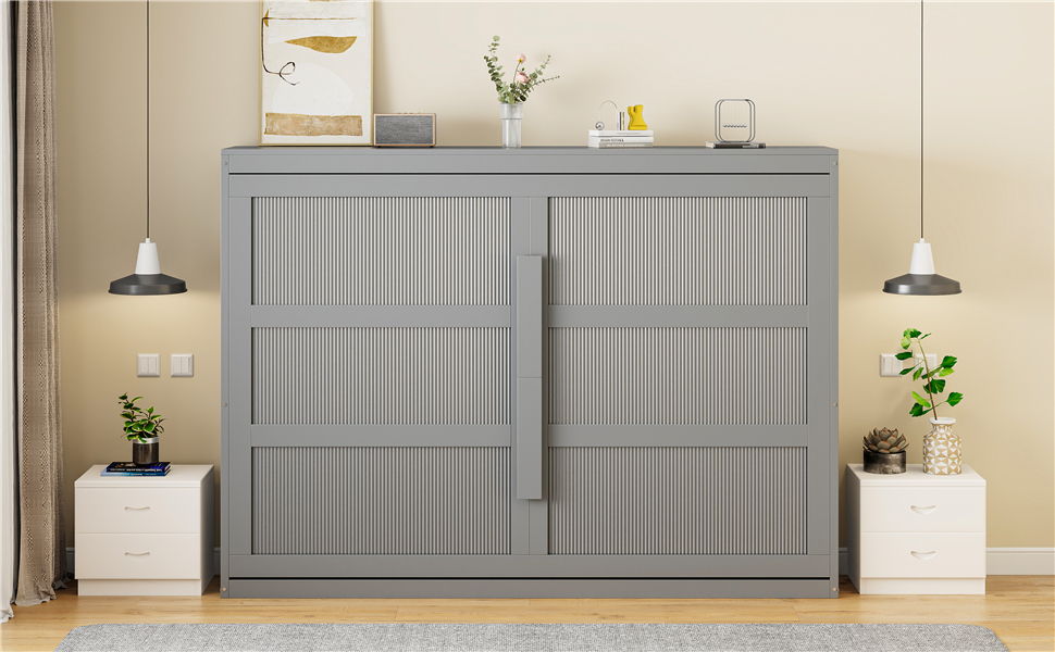 Murphy Wall Bed Modern Design With LED Lights