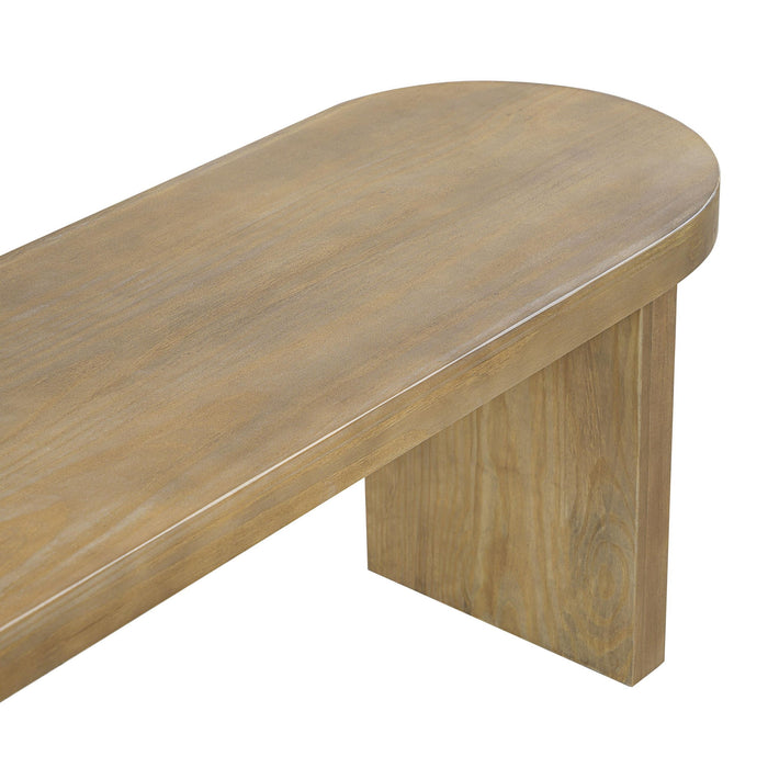 Indoor Dining Bench, 350 Lbs Weight Capacity, Fits 3 People - Pine